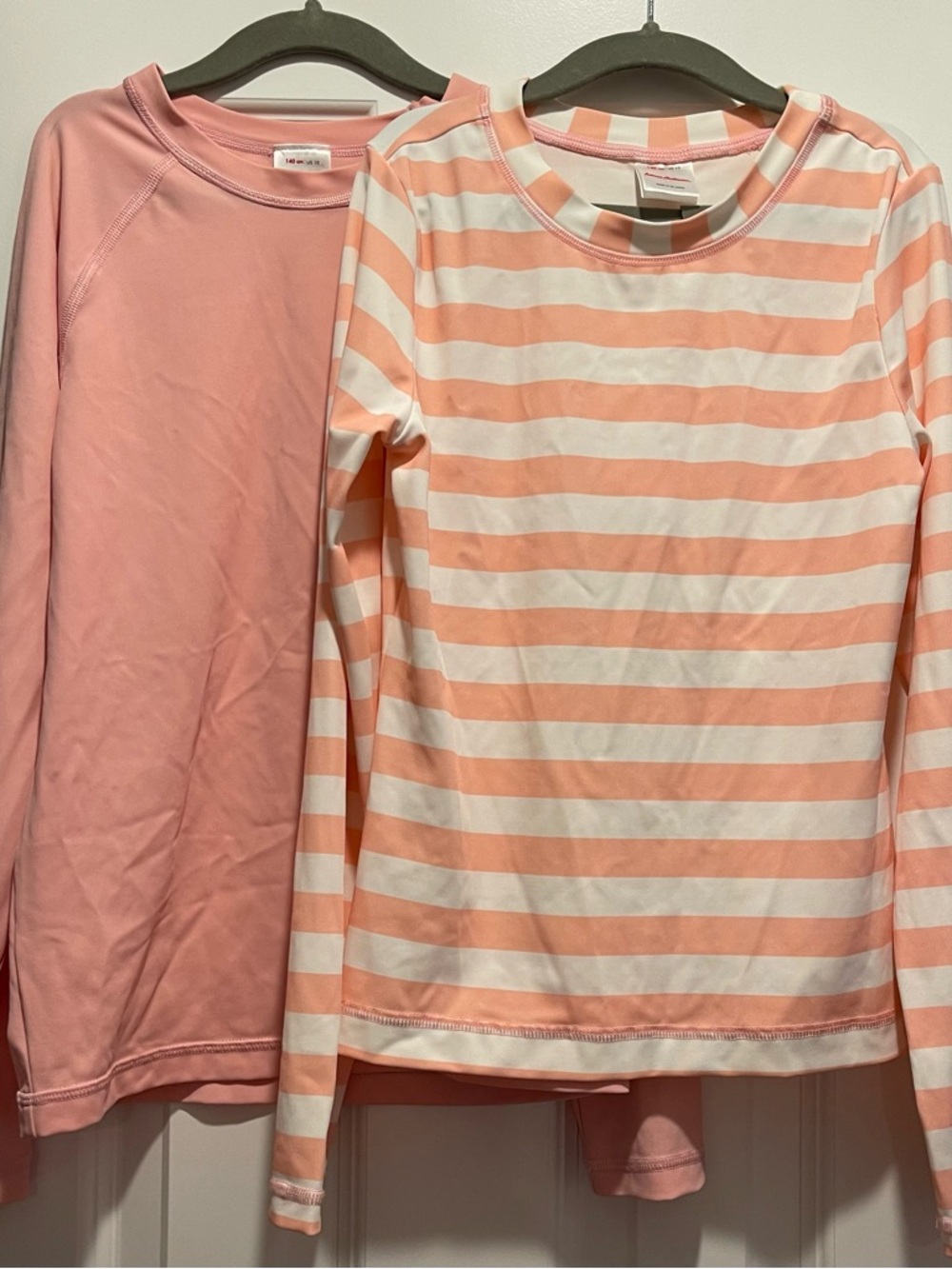 Two Hanna Andersson rashguards/swim tops 140cm (US 10)
